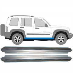 Pannello di riparazione sottoporta lamiera per Jeep Liberty 2001-2008 / Sinistra+Destra / Set 11328