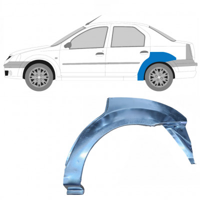 Pannello di riparazione parafango posteriore per Dacia Logan 2004-2009 / Sinistra 8896