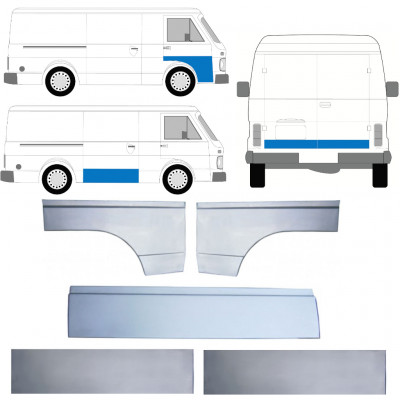 VOLKSWAGEN LT 28 1975-1996 PANNELLO DI RIPARAZIONE PORTA  / SET