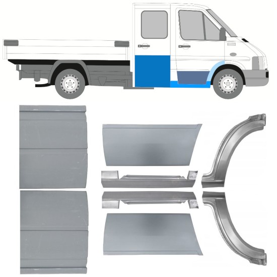 Set di pannelli di riparazione per Volkswagen LT 1996-2005 / Sinistra+Destra 16611