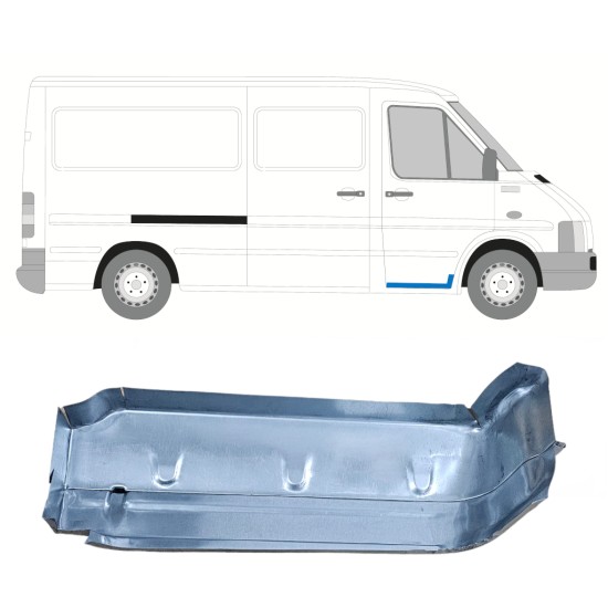 Pannello di riparazione gradino anteriore per Volkswagen LT 1996-2005 / Destra 16604