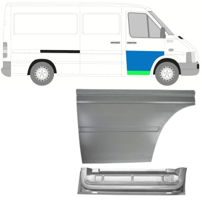 Lamiera di riparazione interno ed esterno porta anteriore per Volkswagen LT 1996-2005 / Destra 16569