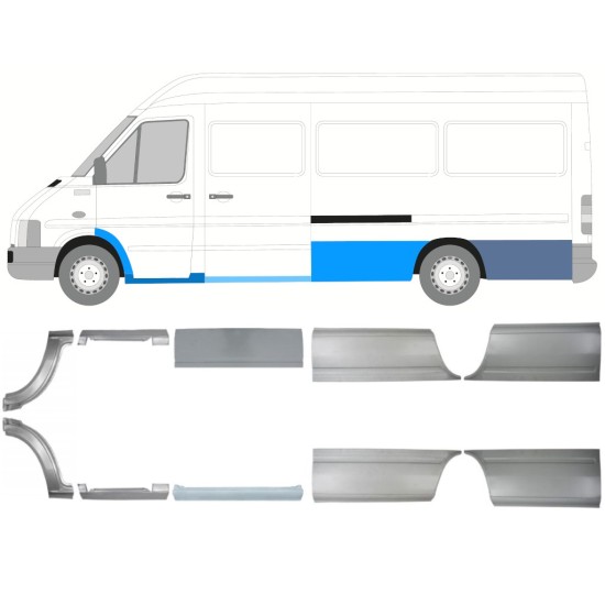 Set di pannelli di riparazione per Volkswagen LT 1996-2005 / Sinistra+Destra 16606