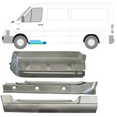 Lamiera di riparazione sottoporta interno, parafango e gradino anteriore per Volkswagen LT 1996-2005 / Sinistra 16572