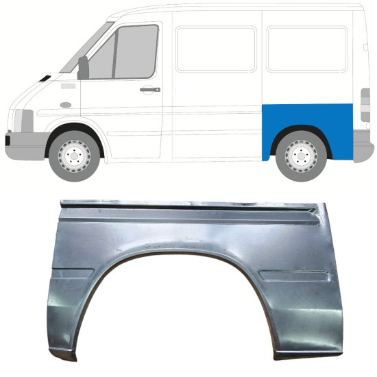 Pannello di riparazione parafango posteriore per Volkswagen LT 1996-2005 / Sinistra 13960