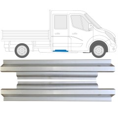 Lamiera di riparazione sottoporta posteriore per Renault Master 2010- / Sinistra+Destra / Set 14571