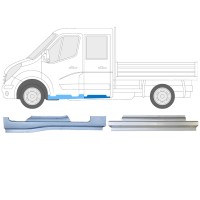Set di pannelli di riparazione per Renault Master 2010- / Sinistra / Doppia cabina / 14912 Set di pannelli di riparazione per Renault Master 2010- / Sinistra / Doppia cabina / 14912