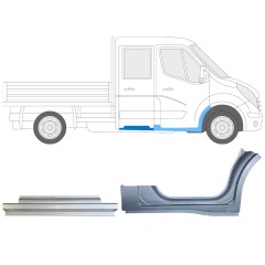 Set di pannelli di riparazione per Renault Master 2010- / Destra / 14913