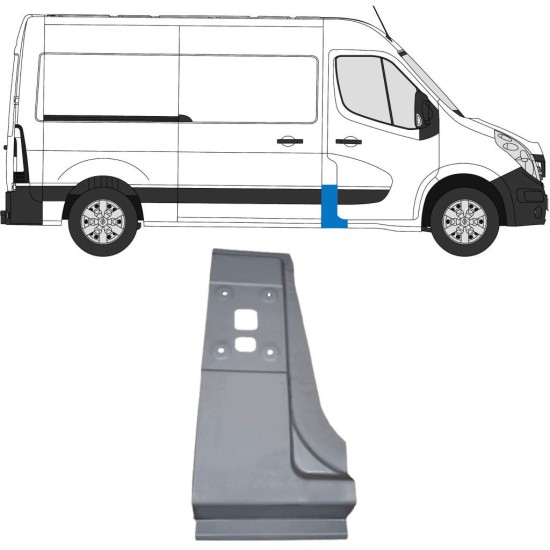 Pannello di riparazione del montante per Opel Movano 2010-2021 / Destra 16918