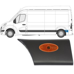 Modanatura laterale parafango posteriore con lampada per Opel Movano 2010-2021 / Sinistra / Set 13258