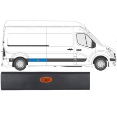 Modanatura laterale con lampada per Opel Movano 2010-2021 / Destra / Set 13256