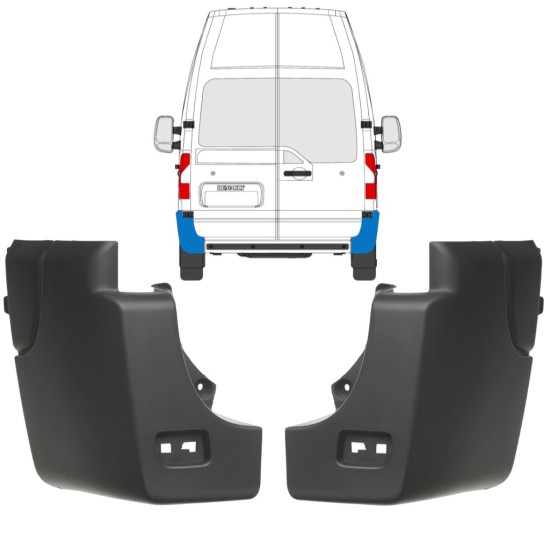 Angolo paraurti posteriore per Renault Master 2010-2024 / Sinistra+Destra / Set 17238
