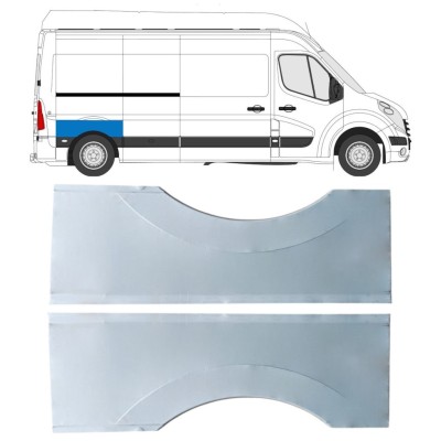 Pannello di riparazione parafango posteriore per Nissan NV400 2010- / Sinistra+Destra / Set 16826