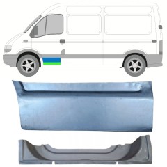 Lamiera di riparazione interno ed esterno porta anteriore per Renault Master 1998-2010 / Sinistra / Set 16875