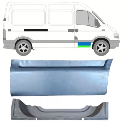 Lamiera di riparazione interno ed esterno porta anteriore per Nissan Interstar 2002-2010 / Destra 16879