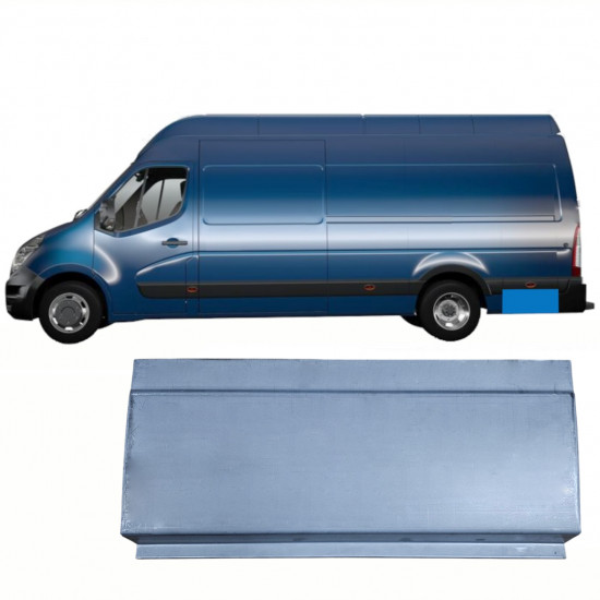 Pannello di riparazione sezione posteriore parafango posteriore per Renault Master 2010- / Sinistra 9065