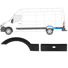 Modanatura laterale per Opel Movano 2010-2021 / Sinistra / Set 13283