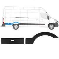 Modanatura laterale per Renault Master 2010- / Destra / Set 10920