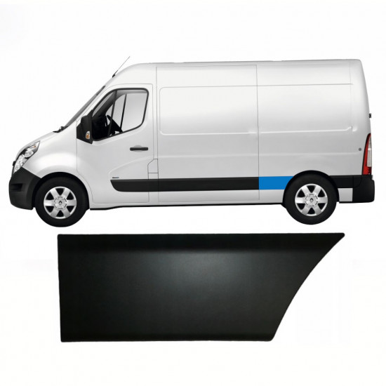 Modanatura laterale parafango posteriore per Renault Master 2010- / SWB / Sinistra 8324