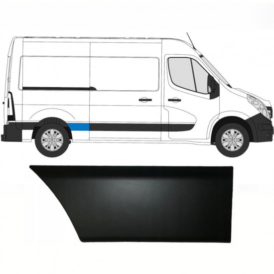 RENAULT MASTER 2010- BREVE POSTERIORE ALA PANNELLO DI RIFINITURA DELLA MODANATURA / DESTRA