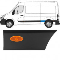 Modanatura laterale parafango posteriore con lampada per Renault Master 2010- / L2 / Sinistra /  10933