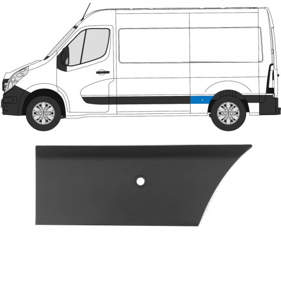 RENAULT MASTER 2010- L2 PANNELLO DI RIFINITURA DELLA MODANATURA PDC / SINISTRA