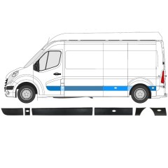 Set di modanature laterali per Renault Master 2010- / Sinistra / 8582
