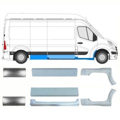 Set di pannelli di riparazione per Nissan NV400 2010- / Sinistra+Destra 15718