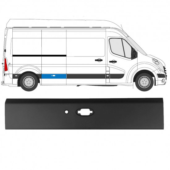 RENAULT MASTER 2010- PANNELLO DI RIFINITURA DELLA MODANATURA LUNGO PDC / DESTRA