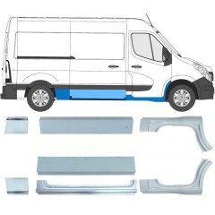 Set di pannelli di riparazione per Renault Master 2010- / Sinistra+Destra / 10063