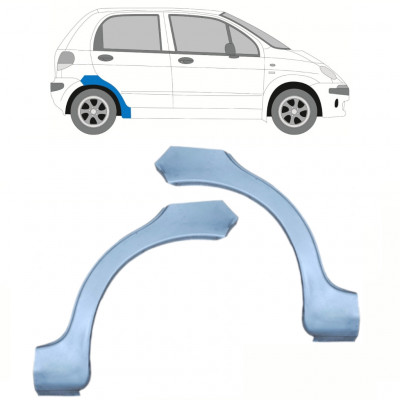 Pannello di riparazione parafango posteriore per Daewoo Matiz 1998-2008 / Sinistra+Destra / Set 10036