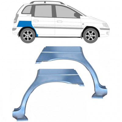 Pannello di riparazione parafango posteriore per Hyundai Matrix 2001-2010 / Sinistra+Destra / Set 9211