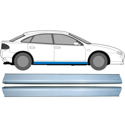 Pannello di riparazione sottoporta lamiera per Mazda 323F 1994-1998 / Sinistra = Destra (simmetrico) / Set 10395