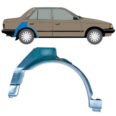 Pannello di riparazione parafango posteriore per Mazda 323 BF 1985-1989 / Destra 12956