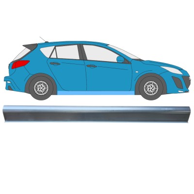 Pannello di riparazione sottoporta lamiera per Mazda 3 2009-2013 / Sinistra = Destra (simmetrico) 15012