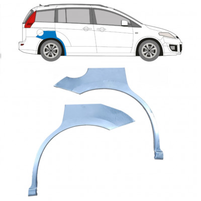 Pannello di riparazione parafango posteriore per Mazda 5 2005-2010 / Sinistra+Destra / Set 9192