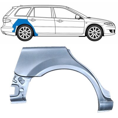 Pannello di riparazione parafango posteriore per Mazda 6 GG GY 2002-2007 / Destra / COMBI 6133