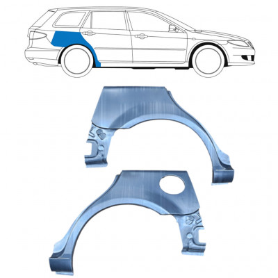 Pannello di riparazione parafango posteriore per Mazda 6 2002-2008 / Sinistra+Destra / COMBI / Set 9164