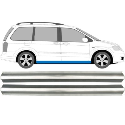 Pannello di riparazione sottoporta lamiera per Mazda MPV 1999-2006 / Sinistra = Destra (simmetrico) / Set 10437