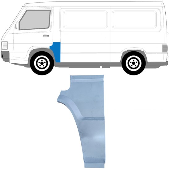 Pannello di riparazione del montante per Mercedes MB 100 1988-1996 / Sinistra 16938