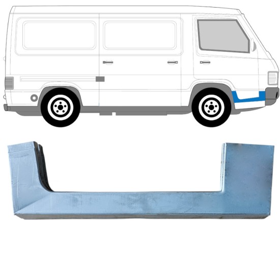 Pannello di riparazione davanzale della porta anteriore per Mercedes MB 100 1988-1996 / Destra 16857