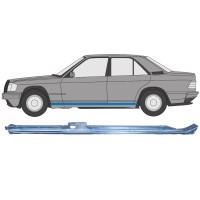 Pannello di riparazione sottoporta lamiera per Mercedes 190 W201 1982-1993 / Sinistra 15128