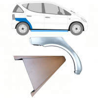 Pannello di riparazione sottoporta e parafango posteriore per Mercedes A-class 1997-2004 / Destra / Set 8721