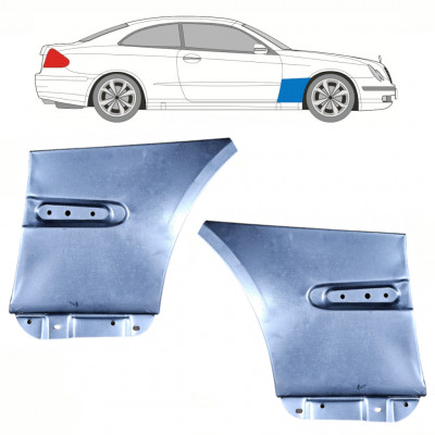 Pannello di riparazione parafango anteriore per Mercedes CLK 2002-2009 / Sinistra+Destra / Set 10105