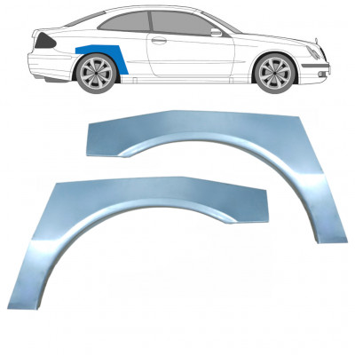 Pannello di riparazione parafango posteriore per Mercedes CLK 2002-2009 / Sinistra+Destra / Set 9175