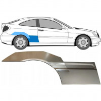 Pannello di riparazione parafango posteriore per Mercedes CL203 2000-2008 / Destra / Set 10007