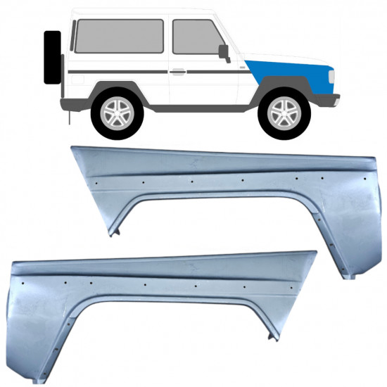 Parafango anteriore per Mercedes G-Class 1979-1992 / Sinistra+Destra / Set 9182