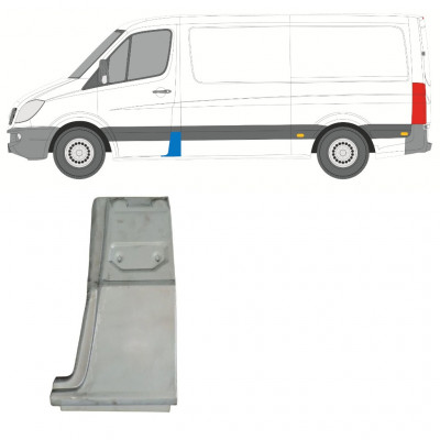 Pannello di riparazione del montante per Mercedes Sprinter 2006- / Sinistra 7411