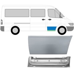 Pannello di riparazione porta anteriore per Mercedes Sprinter 1995-2006 / Destra / Set 10563