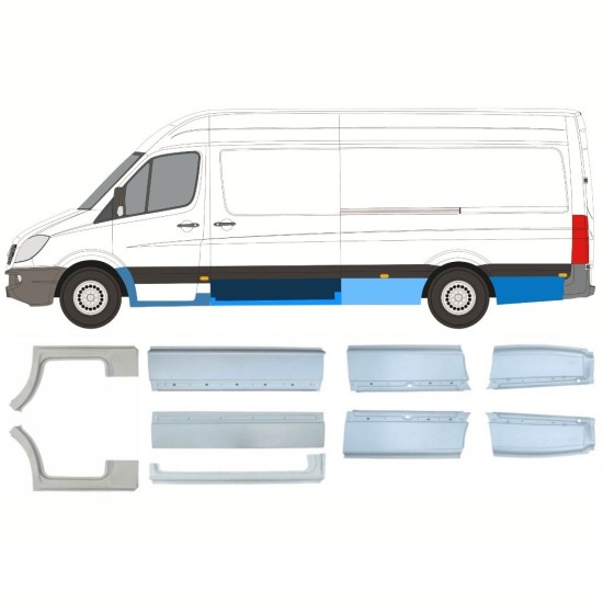 Set di pannelli di riparazione per Mercedes Sprinter 2006-2018 / Sinistra+Destra / 10665